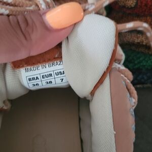 Beige and Tan Sneakers